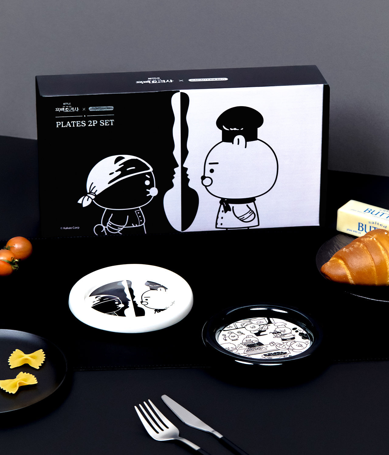 [] XFriends 2P Set Ryan&Chunsik Tableware - Authentic Kakao Friends from Korea | Koolseoul