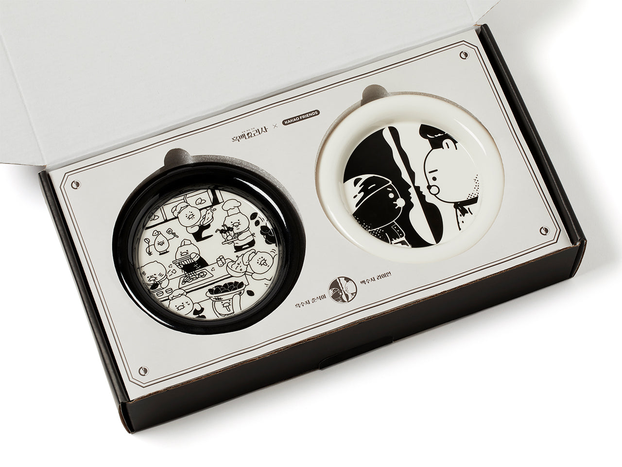 [] XFriends 2P Set Ryan&Chunsik Tableware - Official Kakao Friends merchandise | Koolseoul