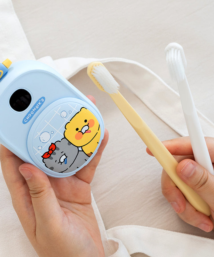 Friends Toothbrush Blue Hygiene - Authentic Kakao Friends from Korea | Koolseoul