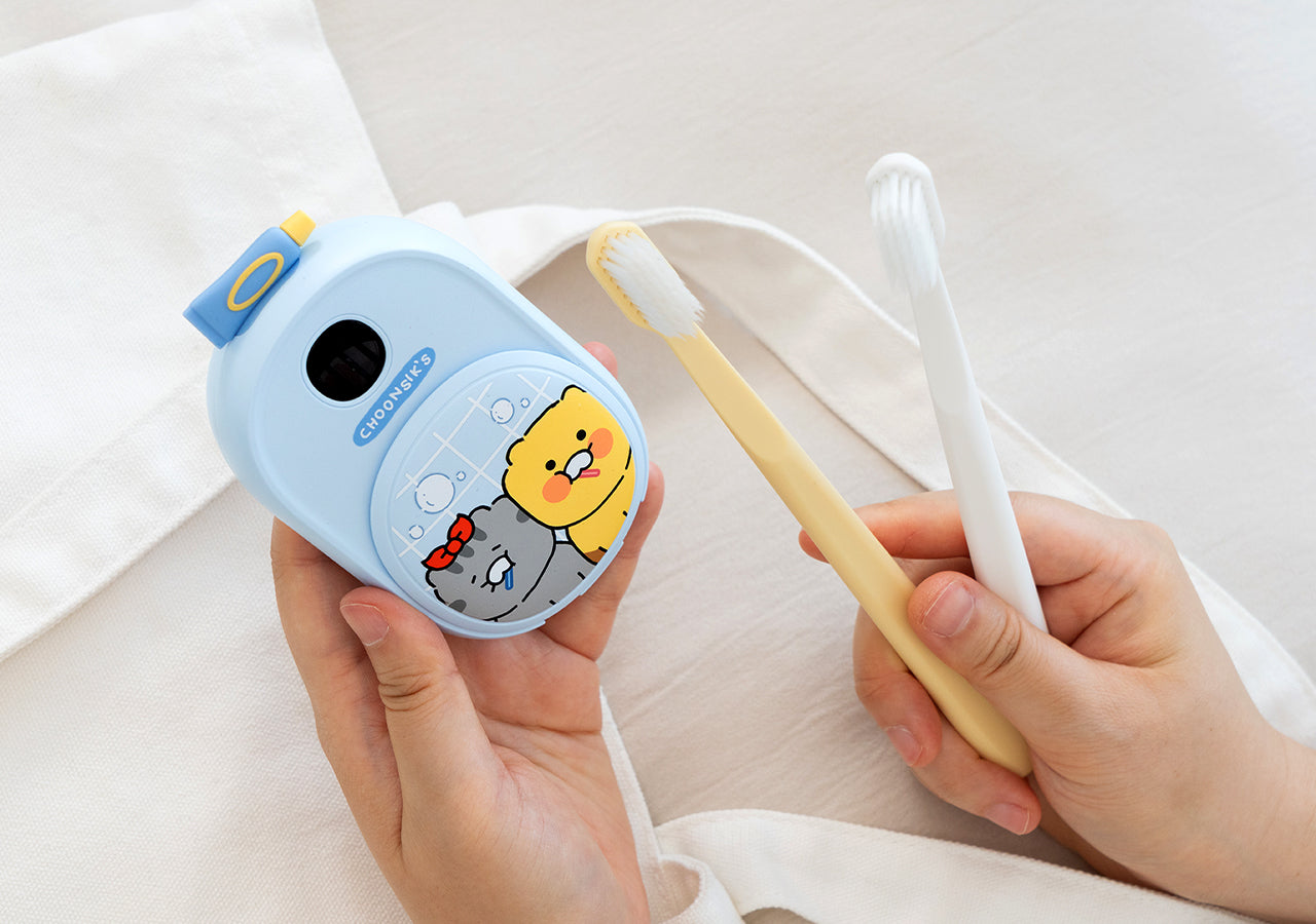Friends Toothbrush Blue Hygiene - Authentic Kakao Friends from Korea | Koolseoul
