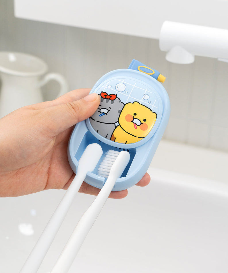 Friends Toothbrush Blue Hygiene - Authentic Kakao Friends from Korea | Koolseoul