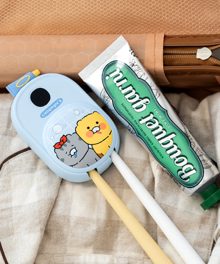 Friends Toothbrush Blue Hygiene - Official Kakao Friends merchandise | Koolseoul