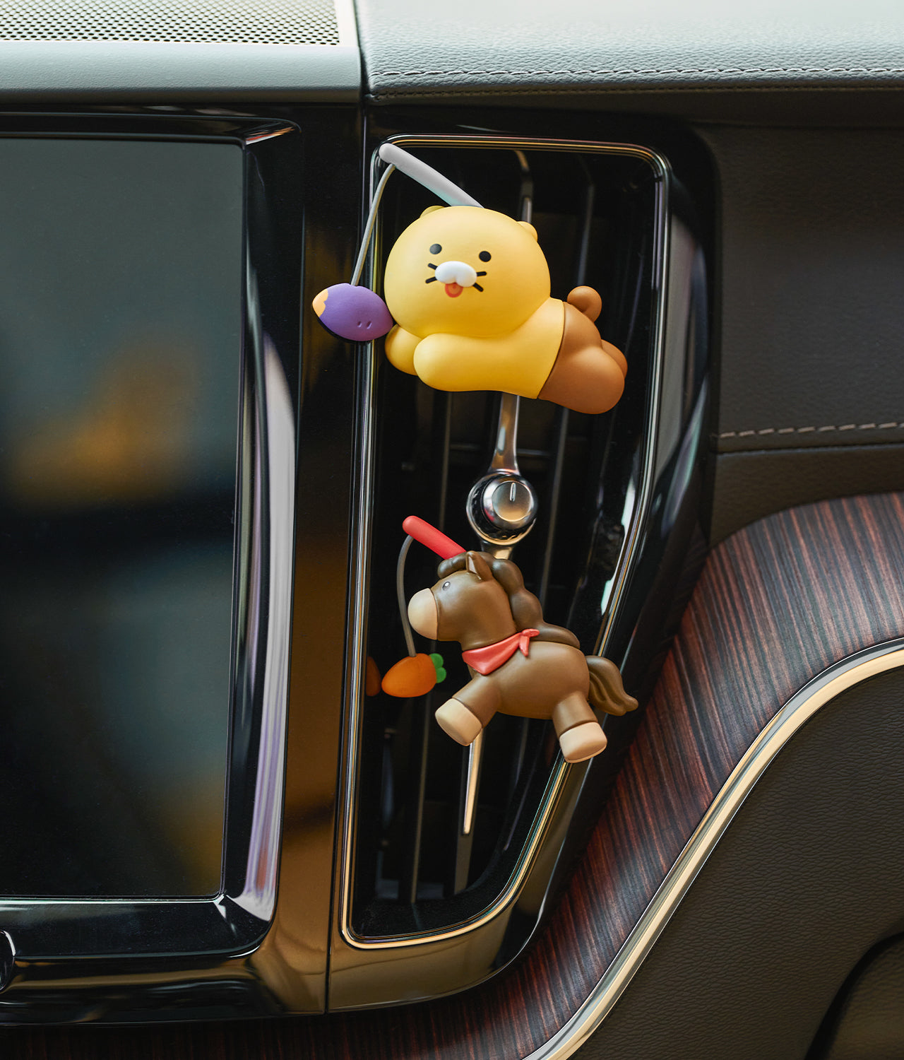 Car Air Freshener&Figurine Set Chunsik - Authentic Kakao Friends from Korea | Koolseoul