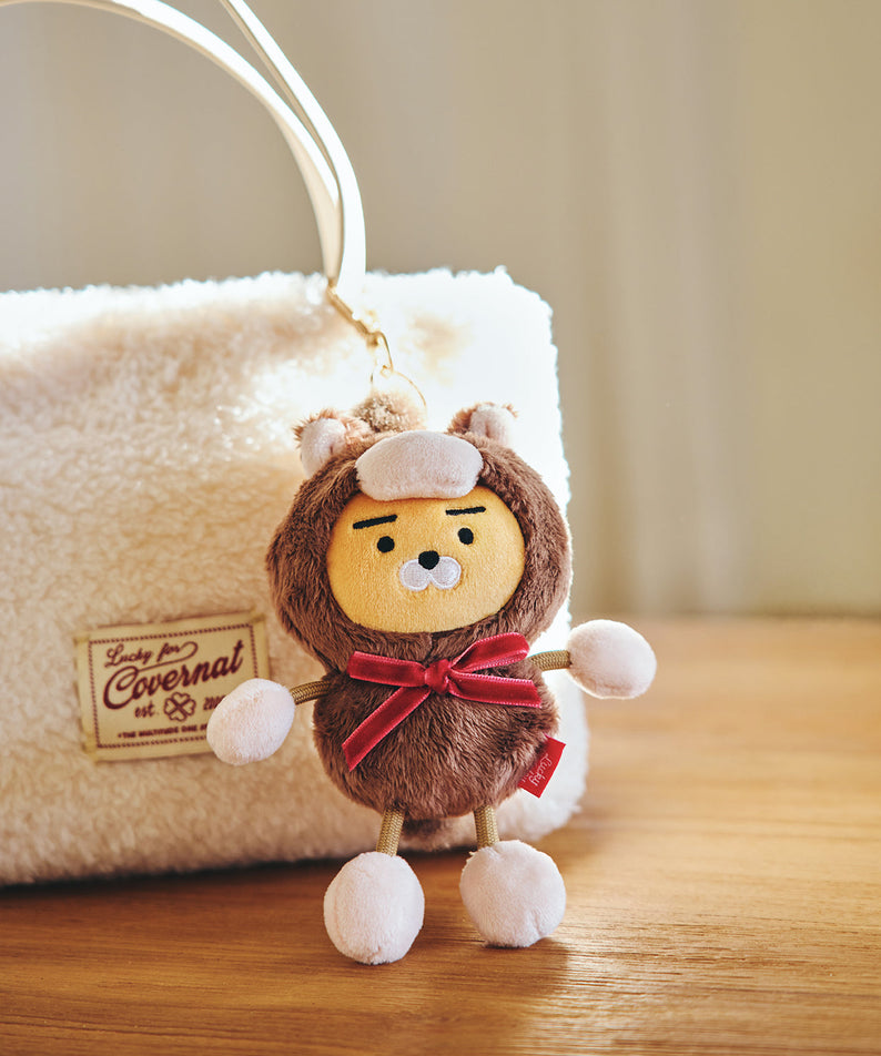 Keychain Plush Ryan - Authentic Kakao Friends from Korea | Koolseoul