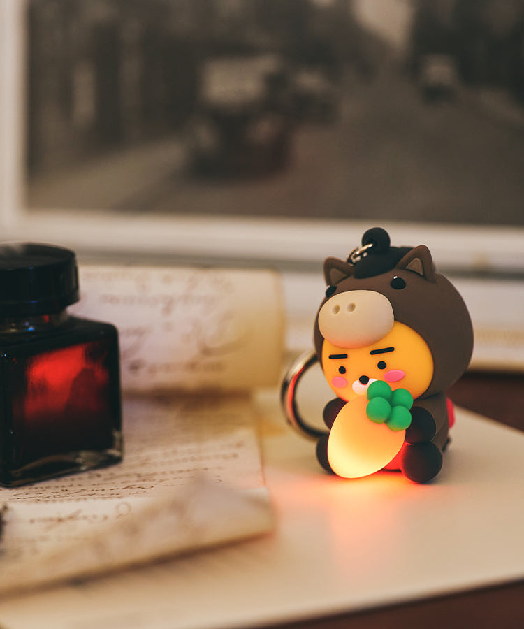 LED Figurine Keychain Ryan - Korean kawaii Kakao Friends | Koolseoul