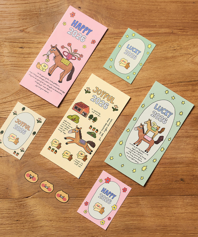 Set(3P) Chunsik Greeting Card - Authentic Kakao Friends from Korea | Koolseoul