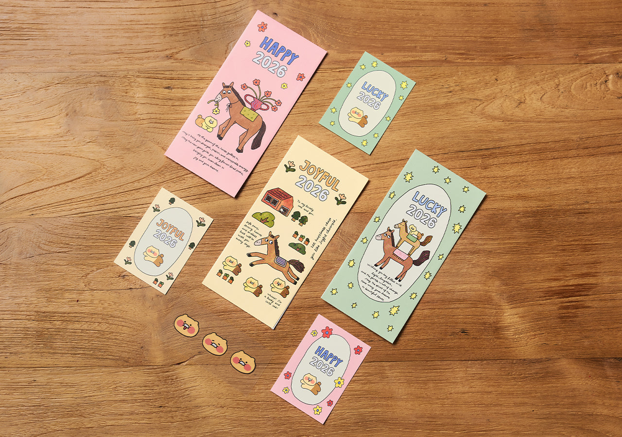 Set(3P) Chunsik Greeting Card - Authentic Kakao Friends from Korea | Koolseoul