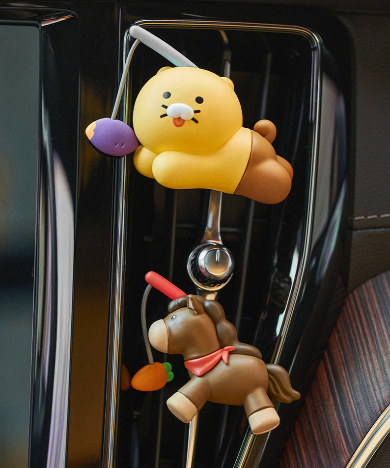 Car Air Freshener&Figurine Set Chunsik - Authentic Kakao Friends from Korea | Koolseoul