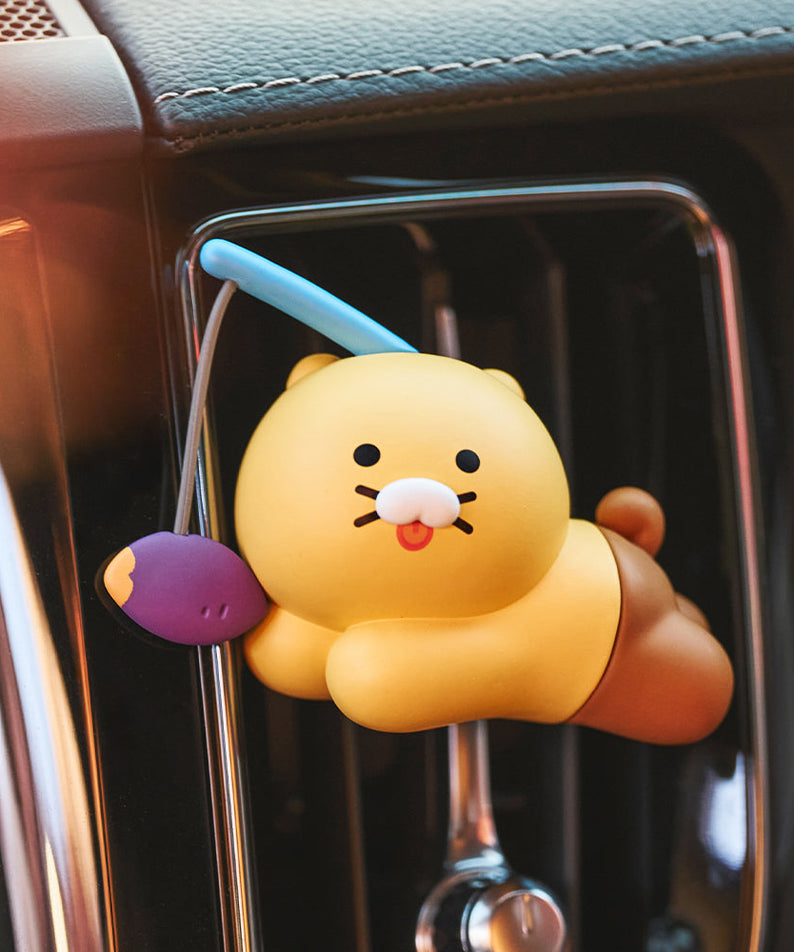 Car Air Freshener&Figurine Set Chunsik - Authentic Kakao Friends from Korea | Koolseoul