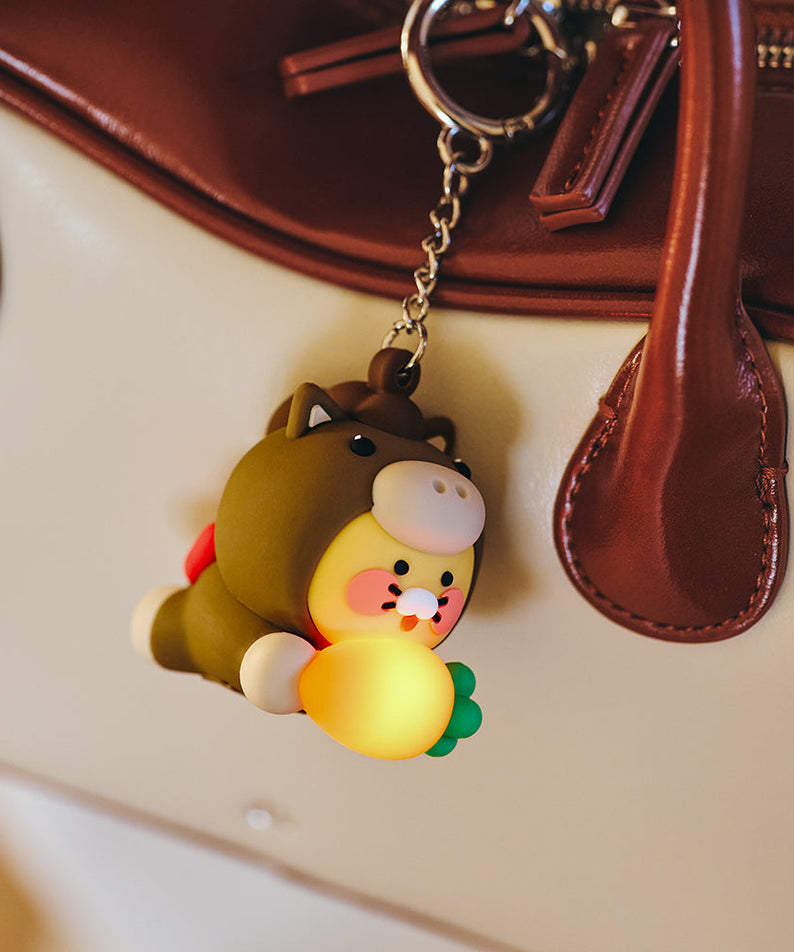 LED Figurine Keychain Chunsik - Authentic Kakao Friends from Korea | Koolseoul