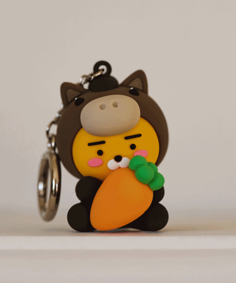 LED Figurine Keychain Ryan - Authentic Kakao Friends from Korea | Koolseoul