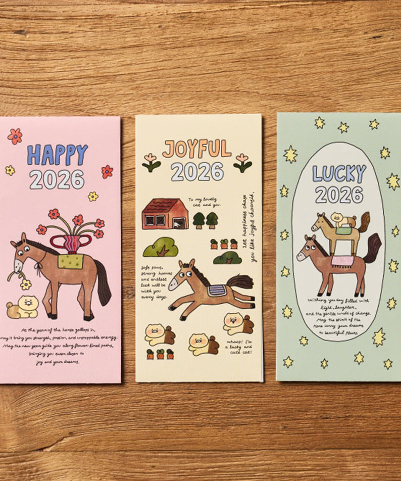 Set(3P) Chunsik Greeting Card - Authentic Kakao Friends from Korea | Koolseoul