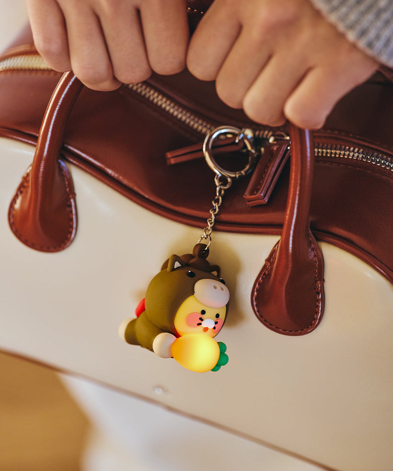 LED Figurine Keychain Chunsik - Korean kawaii Kakao Friends | Koolseoul