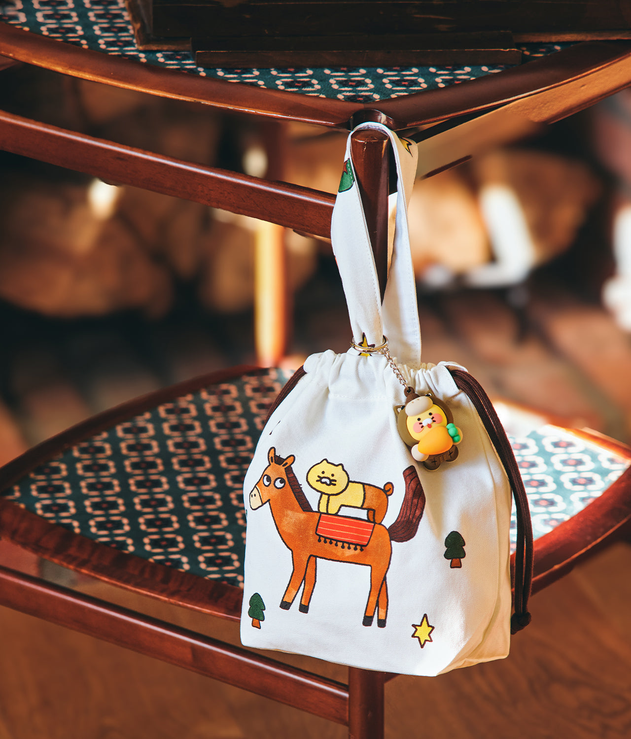 LED Figurine Keychain Chunsik - Korean kawaii Kakao Friends | Koolseoul