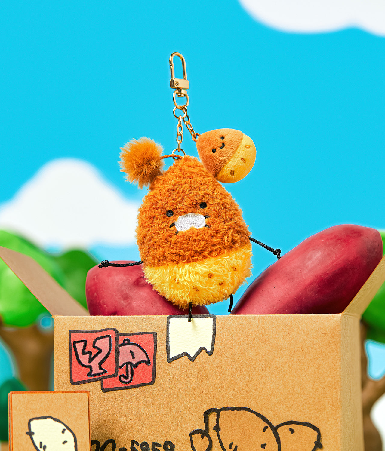 Mini Keychain Plush - Korean kawaii Kakao Friends | Koolseoul