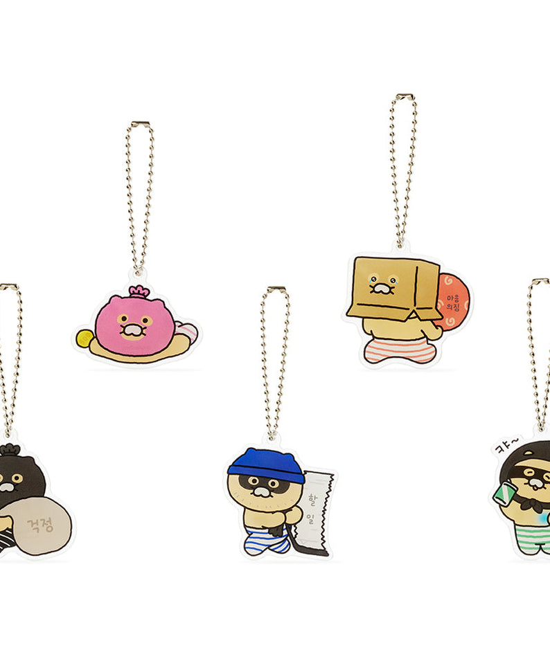 Acrylic Keychain(5 1) Chunsik - Authentic Kakao Friends from Korea | Koolseoul