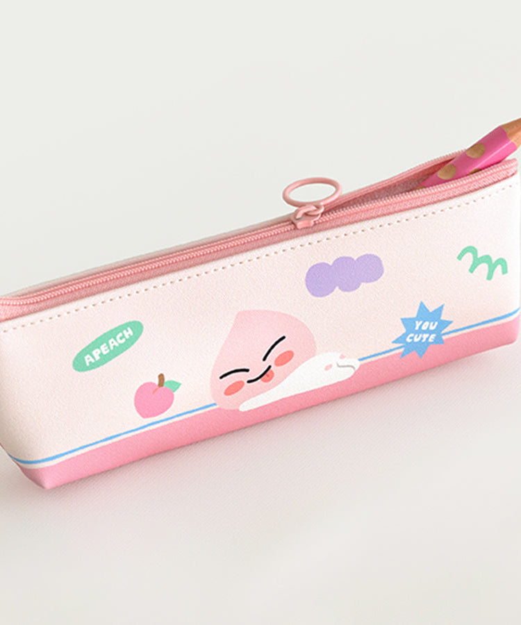 Pencil Case Apeach Stationery - Korean kawaii Kakao Friends | Koolseoul