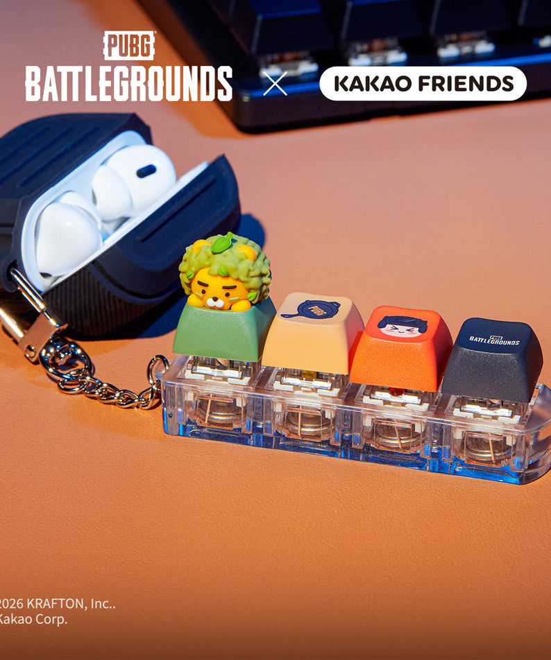 XFriends LED CasquettePorte-cles Green Friends Keychain - Authentic Kakao Friends from Korea | Koolseoul