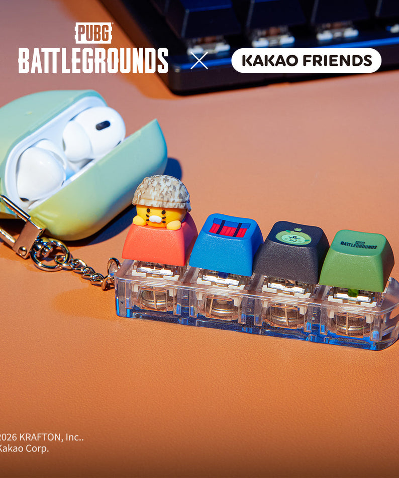 XFriends LED CasquettePorte-cles Red Friends Keychain - Korean kawaii Kakao Friends | Koolseoul