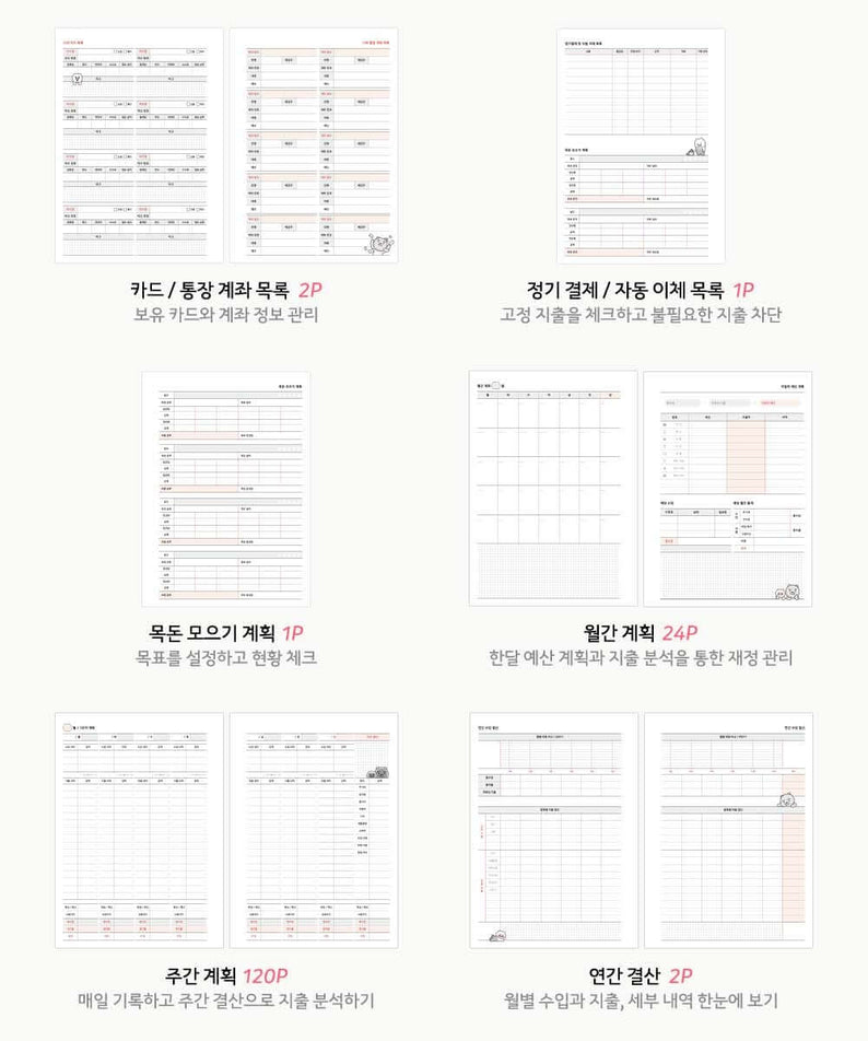 Kakao Friends Ryan Budget Book