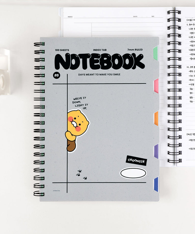 PP Notebook Chunsik Stationery - Authentic Kakao Friends from Korea | Koolseoul