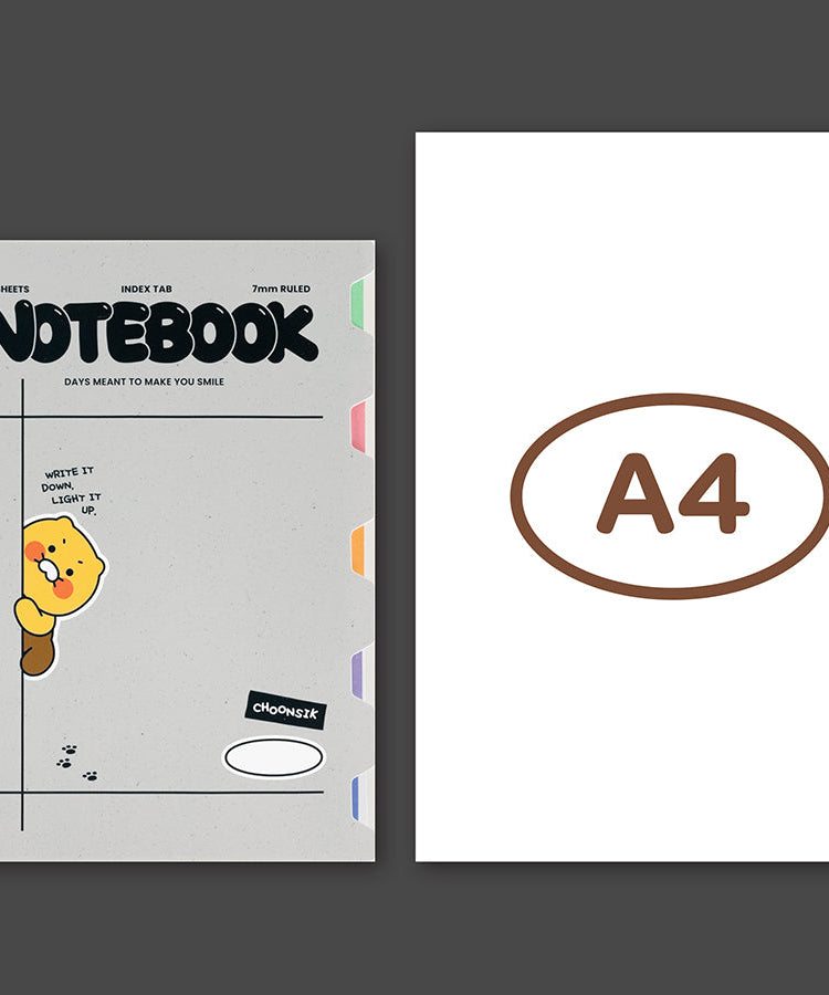 PP Notebook Chunsik Stationery - Official Kakao Friends merchandise | Koolseoul