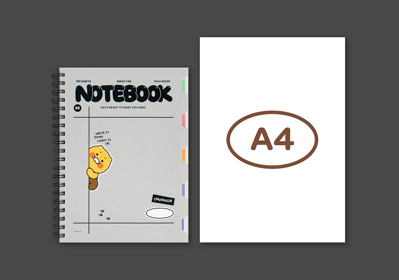 PP Notebook Chunsik Stationery - Official Kakao Friends merchandise | Koolseoul