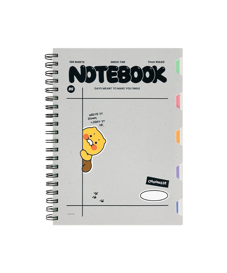 PP Notebook Chunsik Stationery - Official Kakao Friends merchandise | Koolseoul