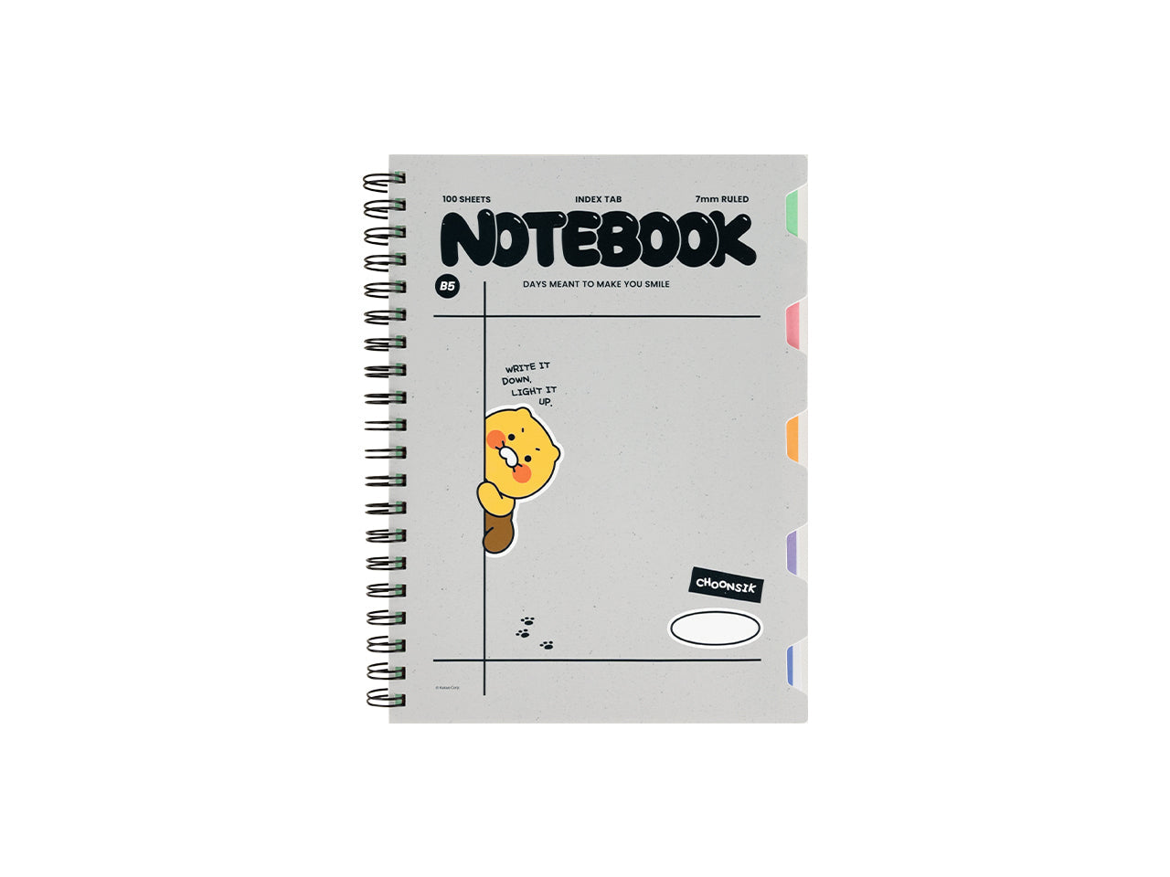 PP Notebook Chunsik Stationery - Official Kakao Friends merchandise | Koolseoul