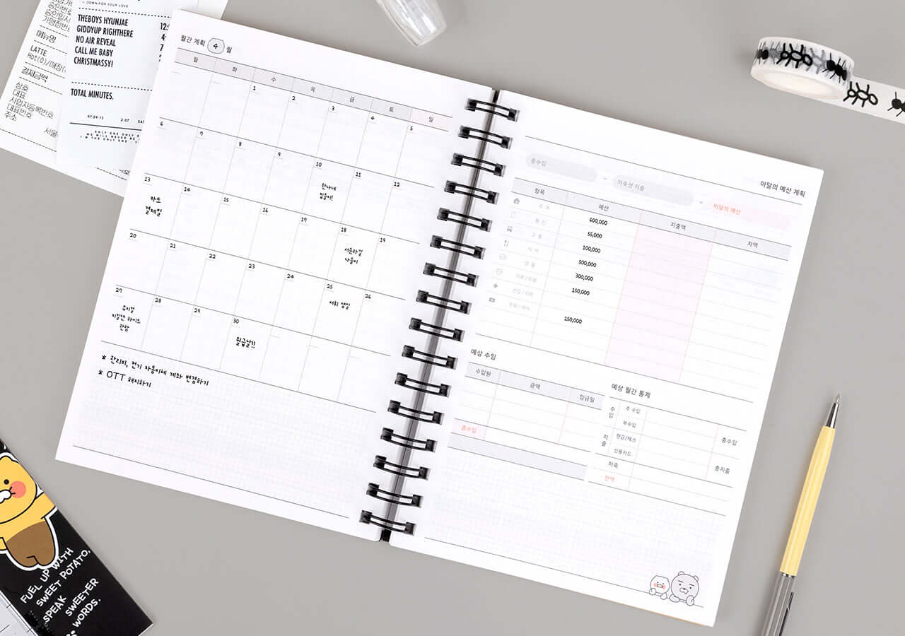 Kakao Friends Ryan Budget Book