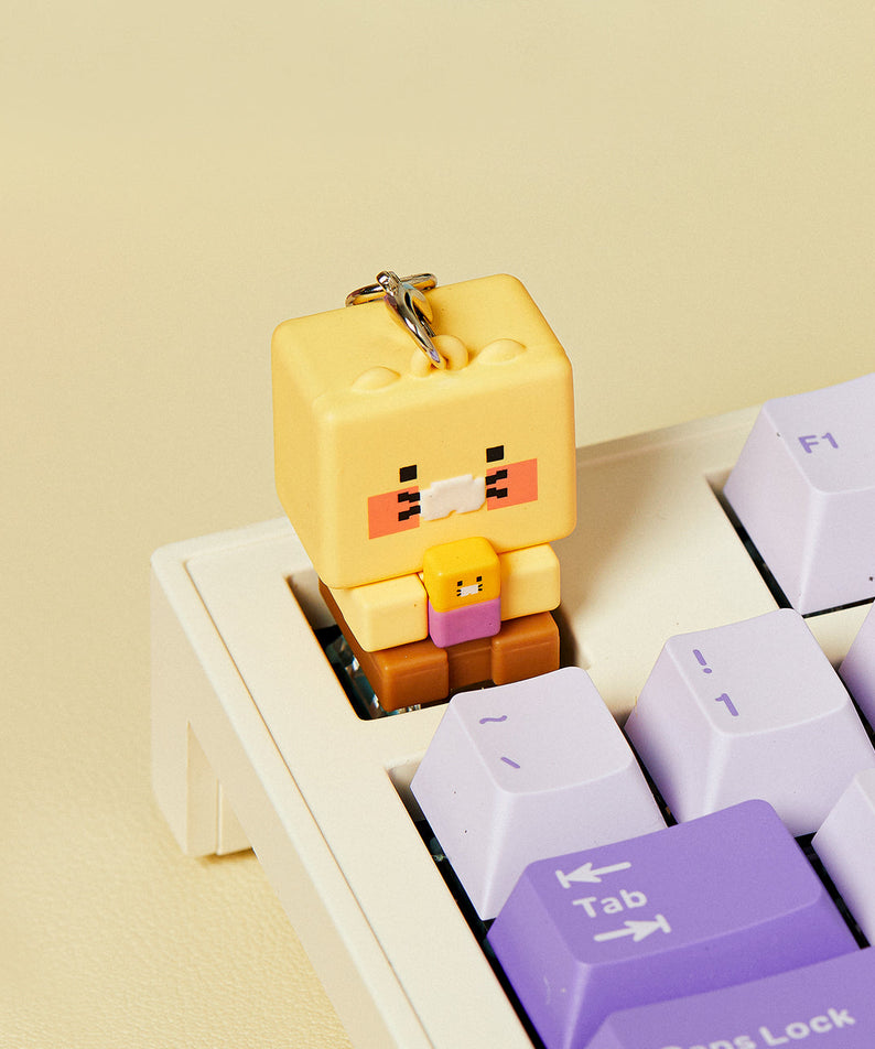 LED Cap Figurine Keychain Chunsik - Official Kakao Friends merchandise | Koolseoul