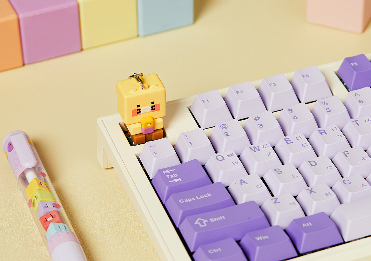 LED Cap Figurine Keychain Chunsik - Official Kakao Friends merchandise | Koolseoul