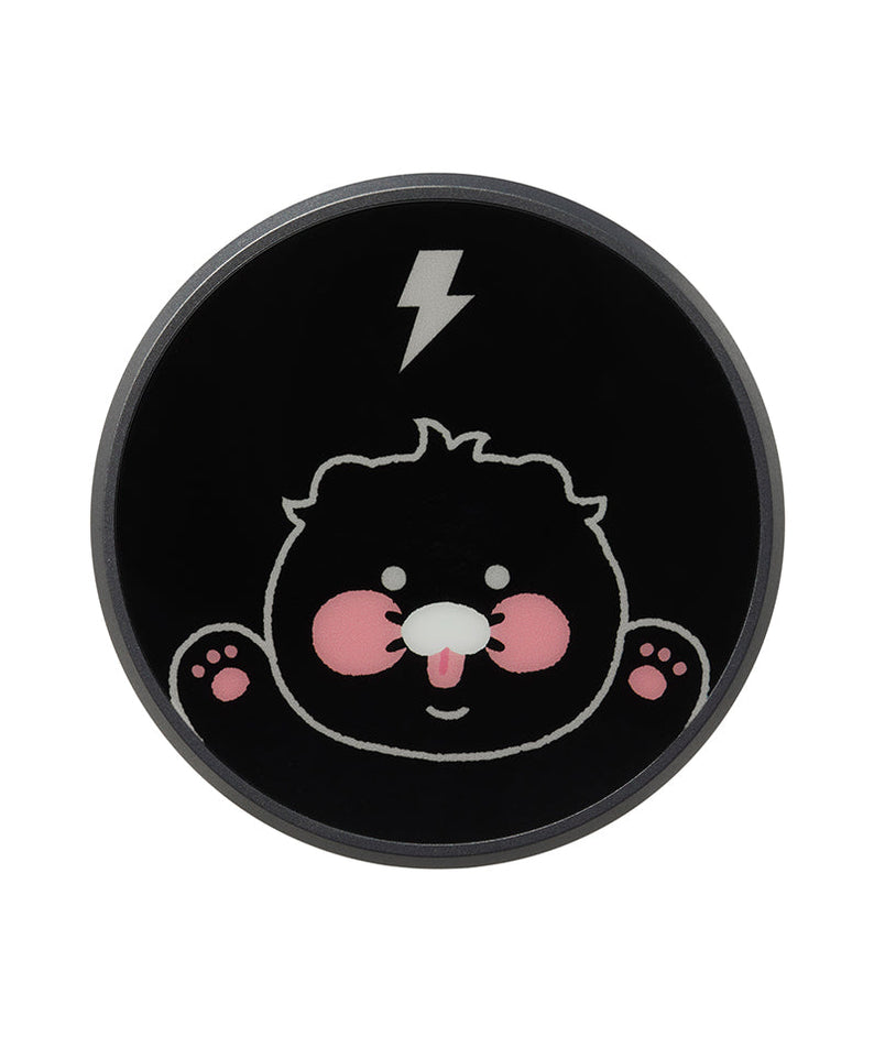Black Qi2 Car Chargeur Chunsik - Authentic Kakao Friends from Korea | Koolseoul