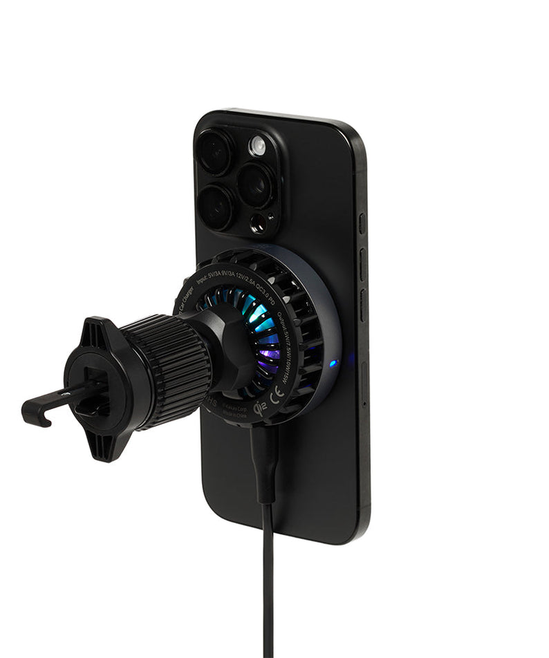 Black Qi2 Car Chargeur Chunsik - Authentic Kakao Friends from Korea | Koolseoul
