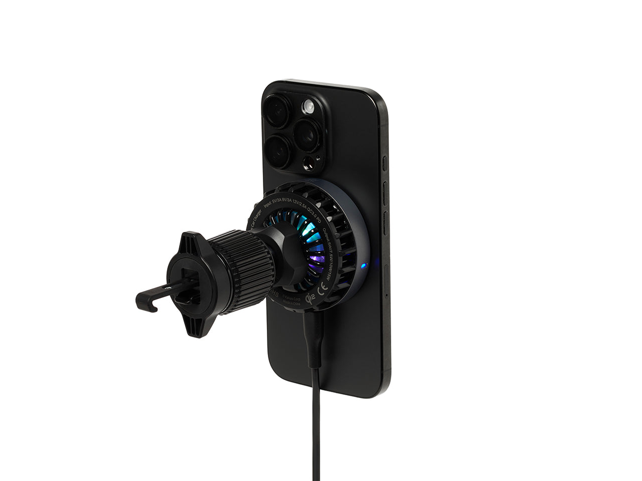 Black Qi2 Car Chargeur Chunsik - Authentic Kakao Friends from Korea | Koolseoul