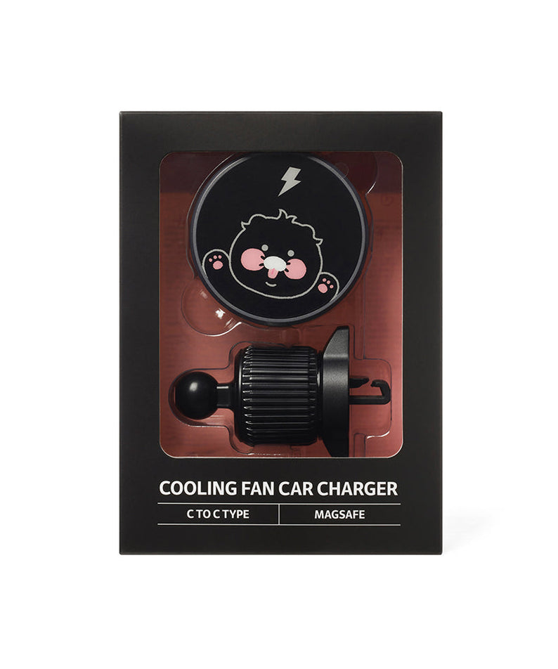 Black Qi2 Car Chargeur Chunsik - Korean kawaii Kakao Friends | Koolseoul