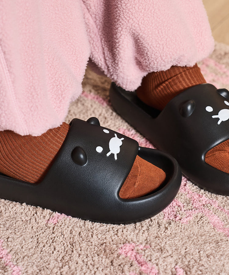 Black Slippers Women Chunsik - Korean kawaii Kakao Friends | Koolseoul