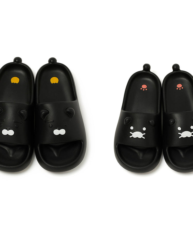 Black Slippers Women Chunsik - Korean kawaii Kakao Friends | Koolseoul