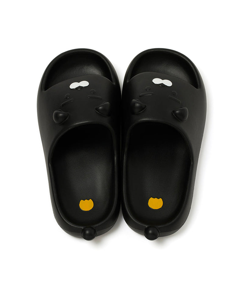 Black Slippers Homme Ryan - Authentic Kakao Friends from Korea | Koolseoul