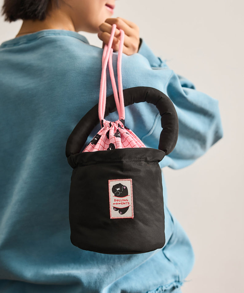 Black Pouch Chunsik - Authentic Kakao Friends from Korea | Koolseoul