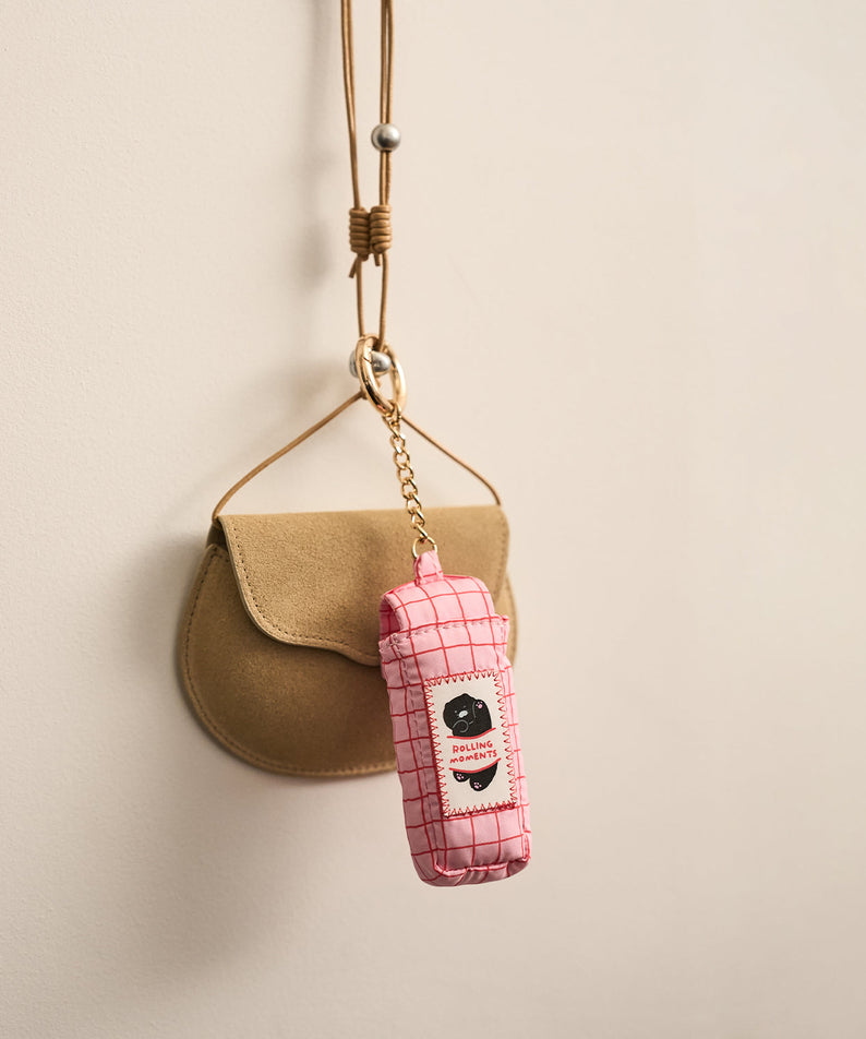 Black Baume Levres Keychain Chunsik - Authentic Kakao Friends from Korea | Koolseoul