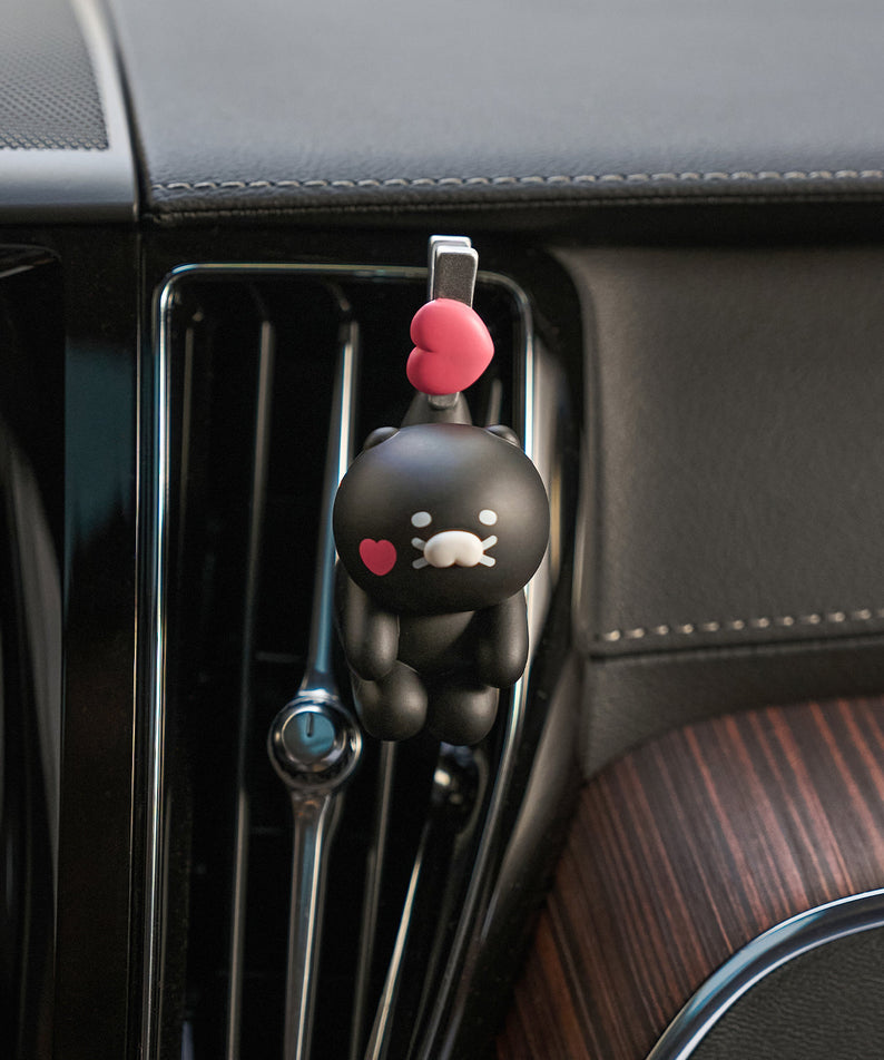 Black Car Air Freshener Black Chunsik - Authentic Kakao Friends from Korea | Koolseoul