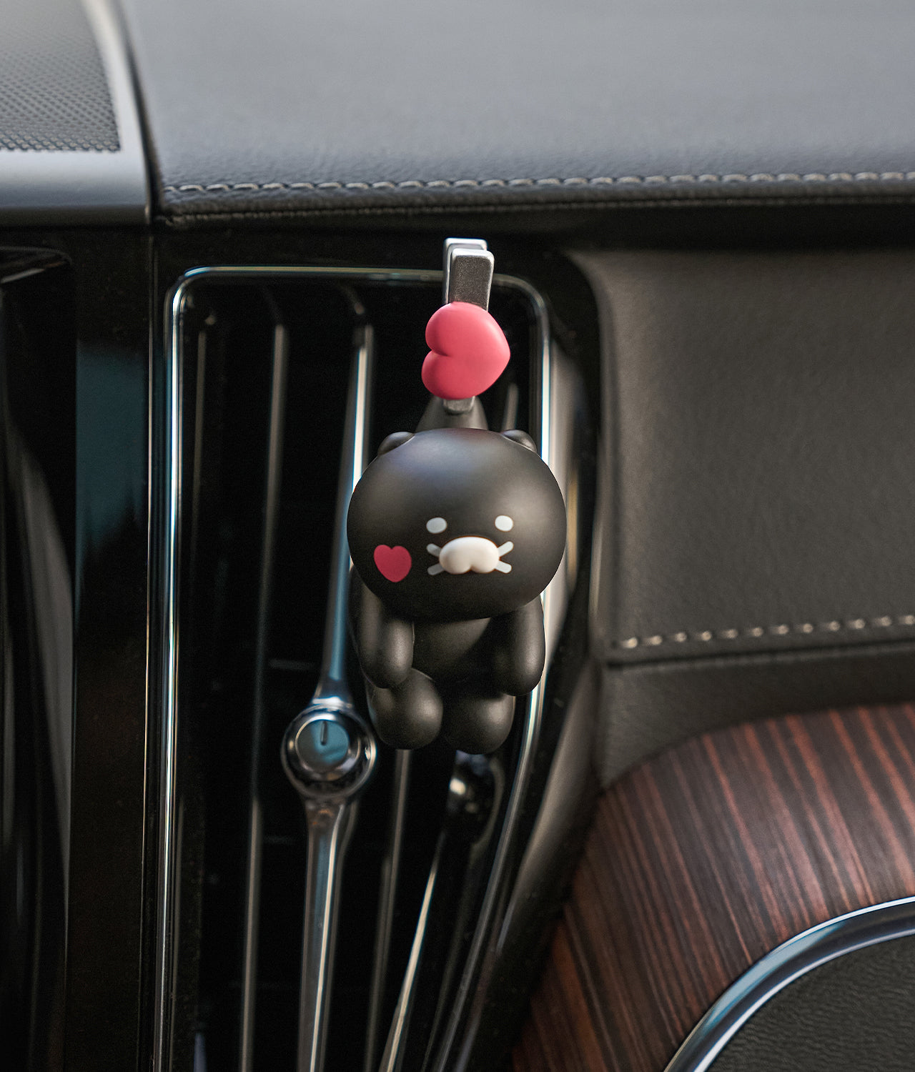 Black Car Air Freshener Black Chunsik - Authentic Kakao Friends from Korea | Koolseoul