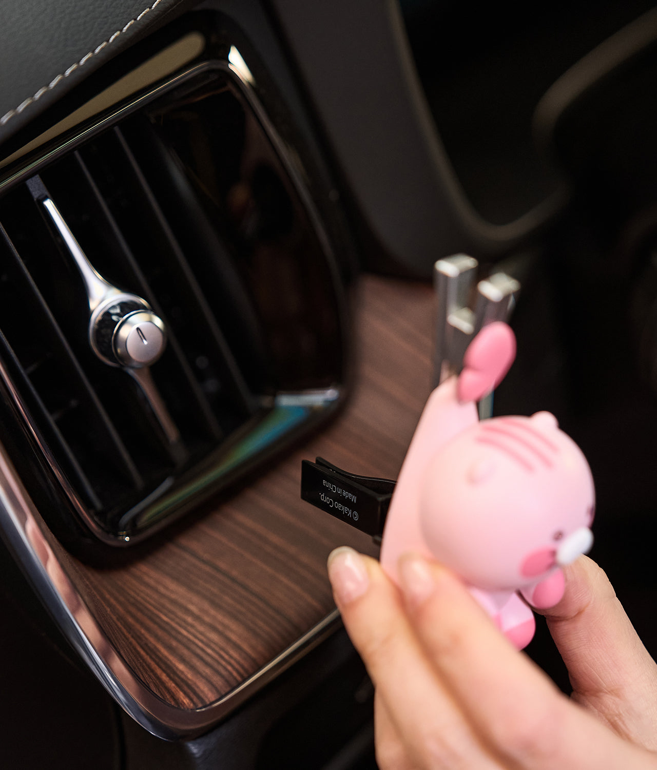 Black Car Air Freshener Rose Chunsik - Korean kawaii Kakao Friends | Koolseoul
