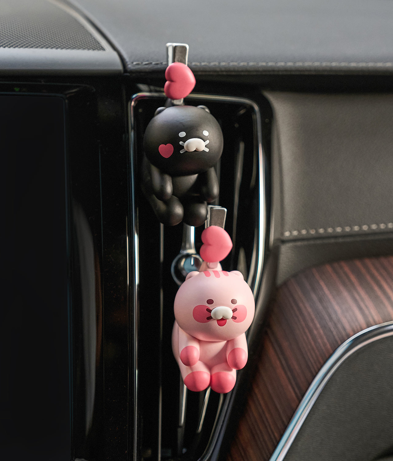 Black Car Air Freshener Rose Chunsik - Korean kawaii Kakao Friends | Koolseoul