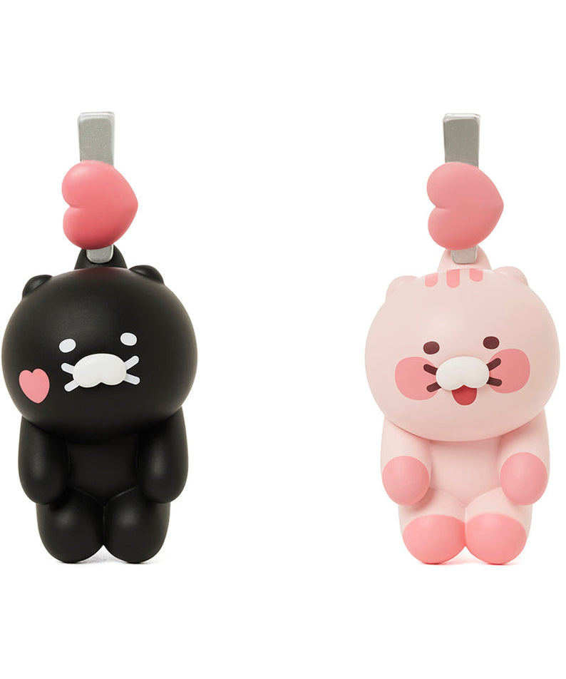 Black Car Air Freshener Rose Chunsik - Authentic Kakao Friends from Korea | Koolseoul