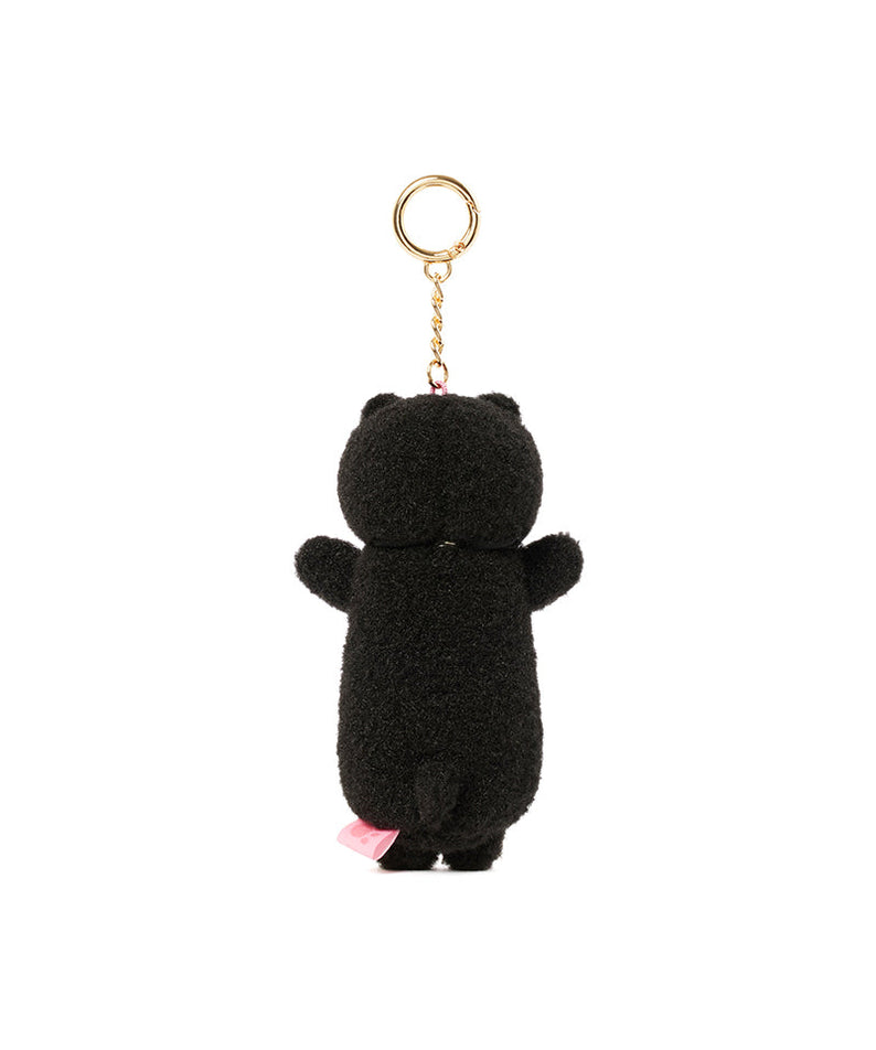 Black Plush Baume Levres Keychain Chunsik - Korean kawaii Kakao Friends | Koolseoul
