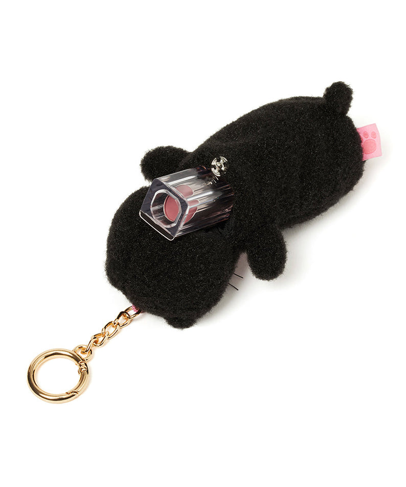 Black Plush Baume Levres Keychain Chunsik - Authentic Kakao Friends from Korea | Koolseoul