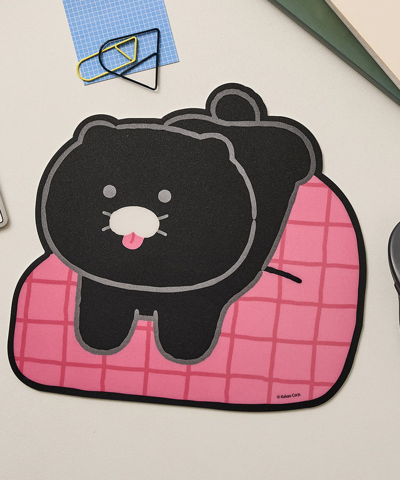 Black Mouse Pad Chunsik - Official Kakao Friends merchandise | Koolseoul