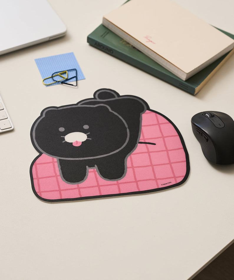 Black Mouse Pad Chunsik - Authentic Kakao Friends from Korea | Koolseoul